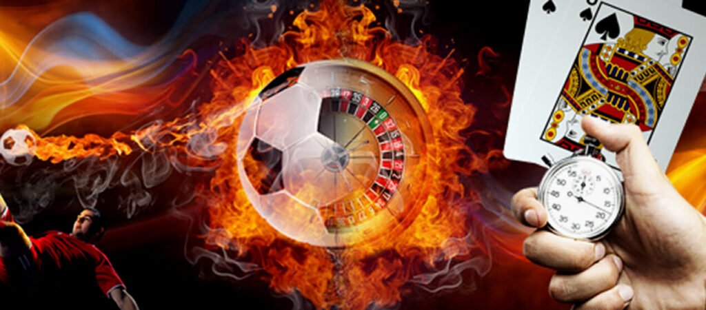 Sports and casino style hub image for h555 cricket football and live entertainment